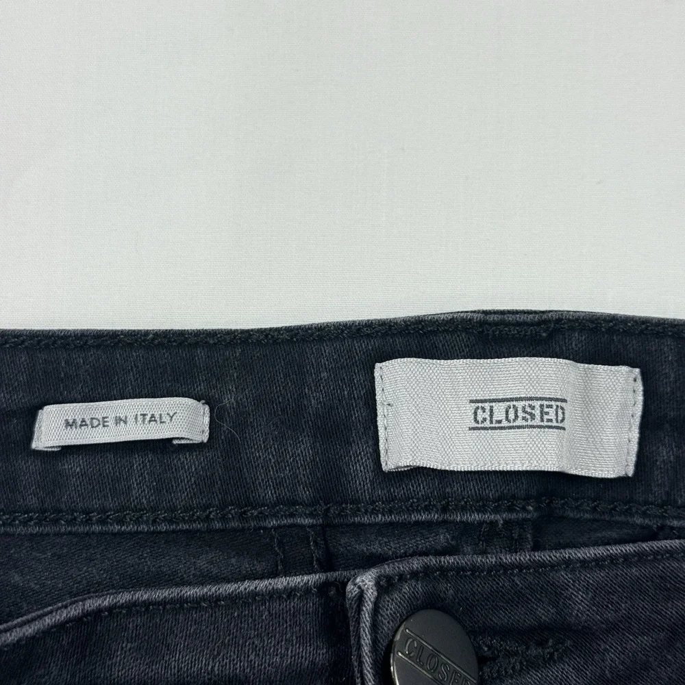 Closed‎ Skinny Pusher Jeans Size 29 Washed Black High Rise Italy Candiani Denim